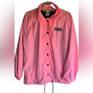 PINK BY VS PINK & BLACK WINDBREAKER LINED SZ M
